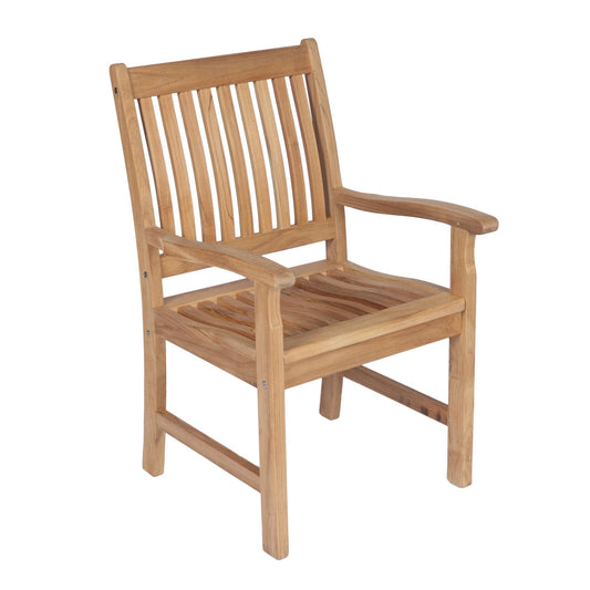 Royal Teak Collection Outdoor Chair Royal Teak Collection Compass Dining Arm Chair – COMAC