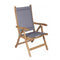 Royal Teak Collection Outdoor Chair Royal Teak Collection Gray Florida Sling Adjustable Arm Dining Chair – FLGR