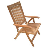 Royal Teak Collection Outdoor Dining Chair Royal Teak Collection Estate Reclining Lounge Chair – ESFC
