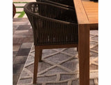 Royal Teak Collection Outdoor Dining Chair Royal Teak Collection | Teak Malibu Dining Chair Desert Sand [MALCH]