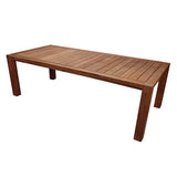 Royal Teak Collection Outdoor Dining Table Royal Teak Collection 96 Inch Comfort Table | 7 Piece Teak Dining Set - COMF96