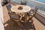 Royal Teak Collection Outdoor Dining Table Royal Teak Collection Dolphin Round Table – DP50R