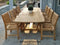Royal Teak Collection Outdoor Dining Table Royal Teak Collection Large Gala Expansion Table | 9 Piece Teak Dining Set – GALA84