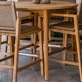 Royal Teak Collection Outdoor Dining Table Royal Teak Collection | Teak Admiral Counter Height Table 50 Round [ADCHT50]