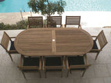 Royal Teak Collection TEAK TABLES Royal Teak Collection | 96/120 Family Expansion Table-Oval | FEO10