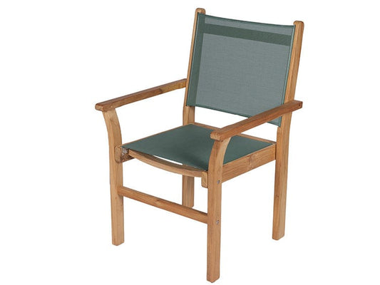 Royal Teak Collection TEAK CHAIRS AND BENCHES (continued) Royal Teak Collection Captiva Sling Stacking Chair - RT-CAP