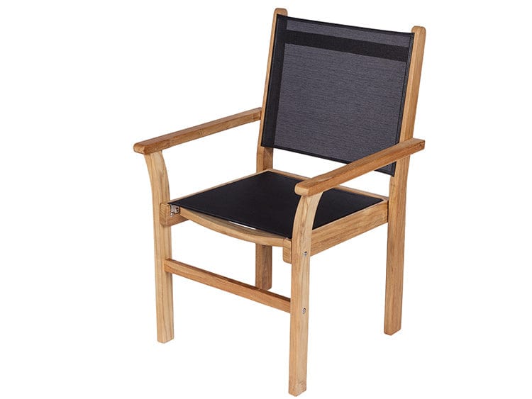Royal Teak Collection TEAK CHAIRS AND BENCHES (continued) Royal Teak Collection Captiva Sling Stacking Chair - RT-CAP