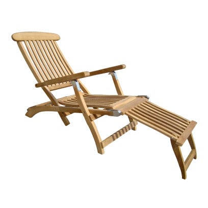Royal Teak Collection TEAK LOUNGING None Royal Teak Collection Steamer Adjustable Chaise Lounger – STML
