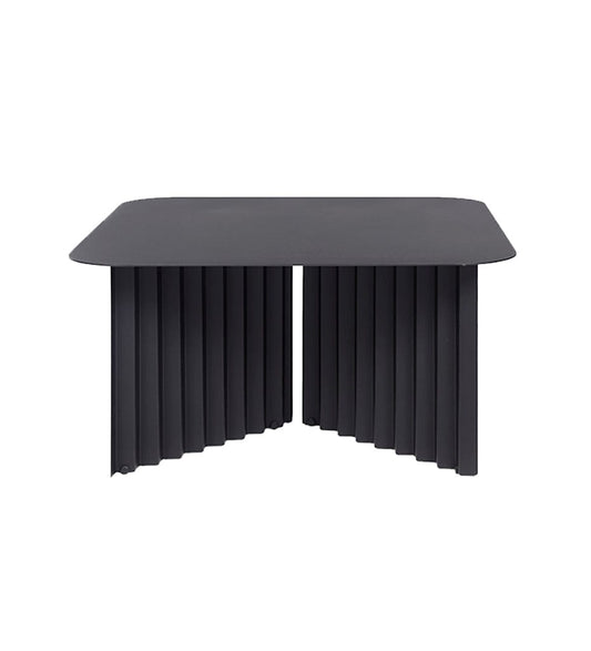 RS Barcelona PLEC STEEL MEDIUM Black Plec Square Medium Cocktail Steel Table | Black - White