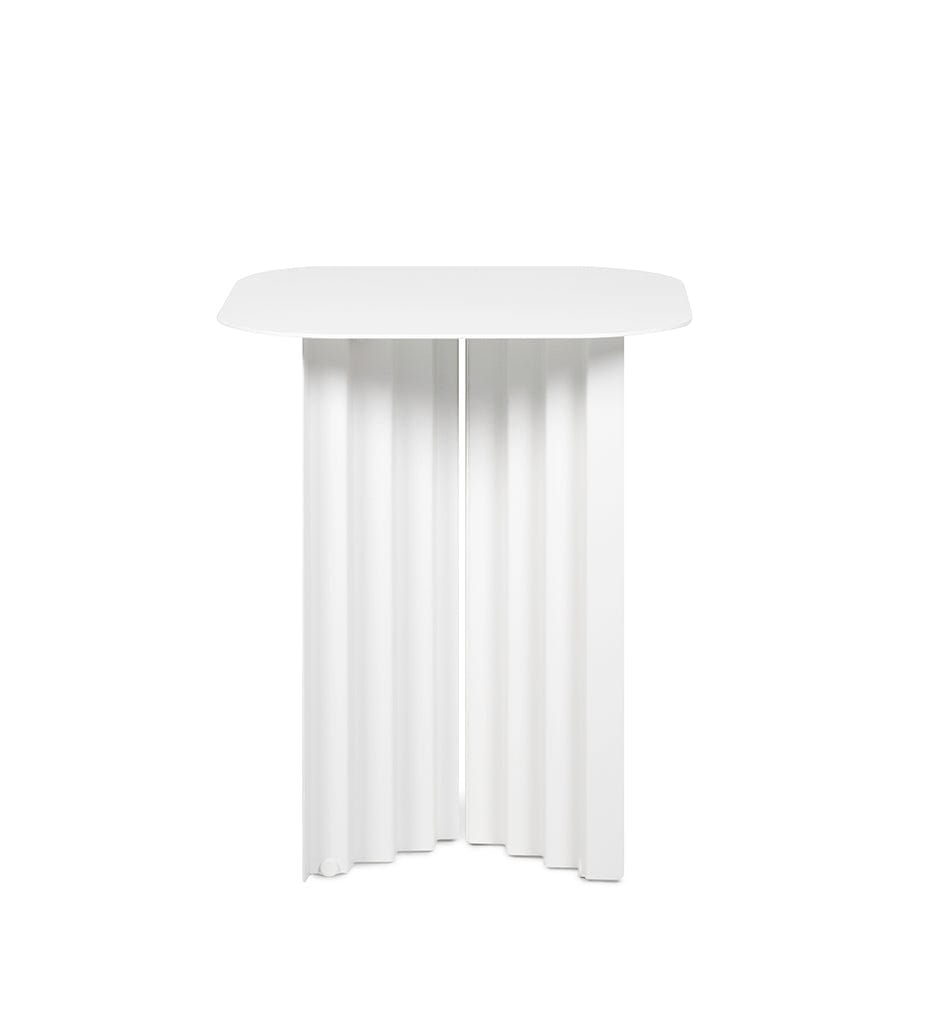 RS Barcelona PLEC STEEL SMALL White Plec Small Steel Table | Black - White