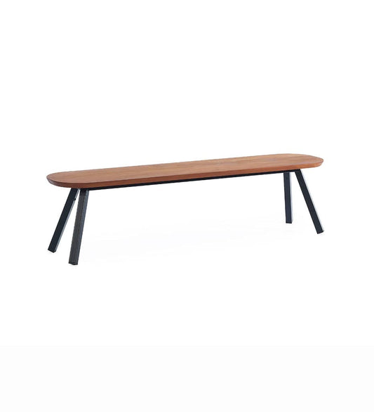 RS Barcelona YOU AND ME BENCH Black Leg You and Me Indoor / Outdoor Bench 180 Iroko Black