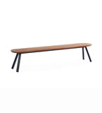 RS Barcelona YOU AND ME BENCH Black Legs You and Me Indoor / Outdoor Bench 220 Iroko | Black - White