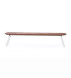 RS Barcelona YOU AND ME BENCH KIT You and Me Indoor / Outdoor Bench 220 Iroko | White/Black Pair of Benches