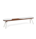 RS Barcelona YOU AND ME BENCH KIT You and Me Indoor / Outdoor Bench 220 Iroko White Kit Set