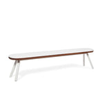 RS Barcelona YOU AND ME BENCH KIT You and Me Indoor / Outdoor Bench 220 Iroko White Kit Set