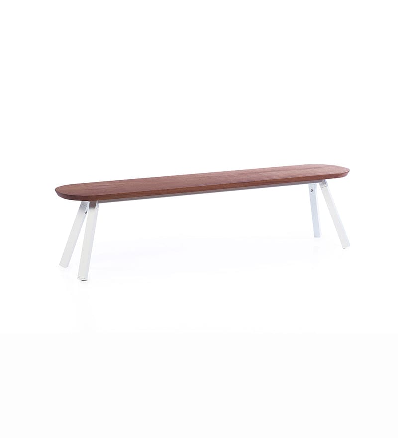 RS Barcelona YOU AND ME BENCH White Leg You and Me Indoor / Outdoor Bench 180 Iroko Black