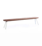 RS Barcelona YOU AND ME BENCH White Legs You and Me Indoor / Outdoor Bench 220 Iroko | Black - White