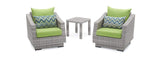 RST Brands Outdoor Furniture Ginkgo Green Cannes™ Club Chairs & Side Table