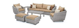 RST Brands Outdoor Furniture Maxim Beige Cannes™ 8 Piece Sofa & Club Chair Set