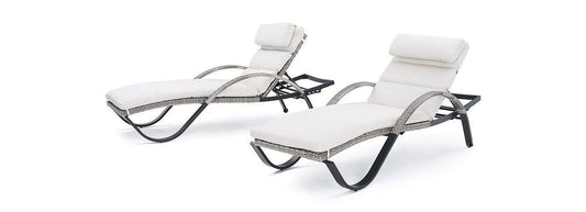 RST Brands Outdoor Furniture Moroccan Cream RST Brands Cannes™ Chaise Lounge 2pk