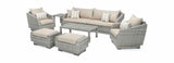 RST Brands Outdoor Furniture Slate Gray Cannes™ 8 Piece Sofa & Club Chair Set