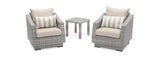 RST Brands Outdoor Furniture Slate gray Cannes™ Club Chairs & Side Table