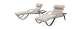 RST Brands Outdoor Furniture Slate Gray RST Brands Cannes™ Chaise Lounge 2pk