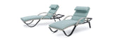 RST Brands Outdoor Furniture Spa Blue RST Brands Cannes™ Chaise Lounge 2pk