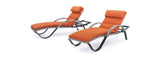 RST Brands Outdoor Furniture Tikka Orange RST Brands Cannes™ Chaise Lounge 2pk