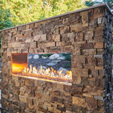 Outdoor Greatroom - 40" Linear Ready-to-Finish See-Through Gas Fireplace with Direct Spark Ignition (LP) - RSTL-40DLP