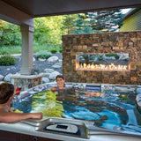 Outdoor Greatroom - 40" Linear Ready-to-Finish See-Through Gas Fireplace with Direct Spark Ignition (LP) - RSTL-40DLP