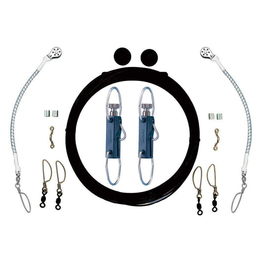 Rupp Marine Outrigger Accessories Rupp Single Rigging Kit w/Klickers - Black Mono 160' Lines [CA-0110-MO]