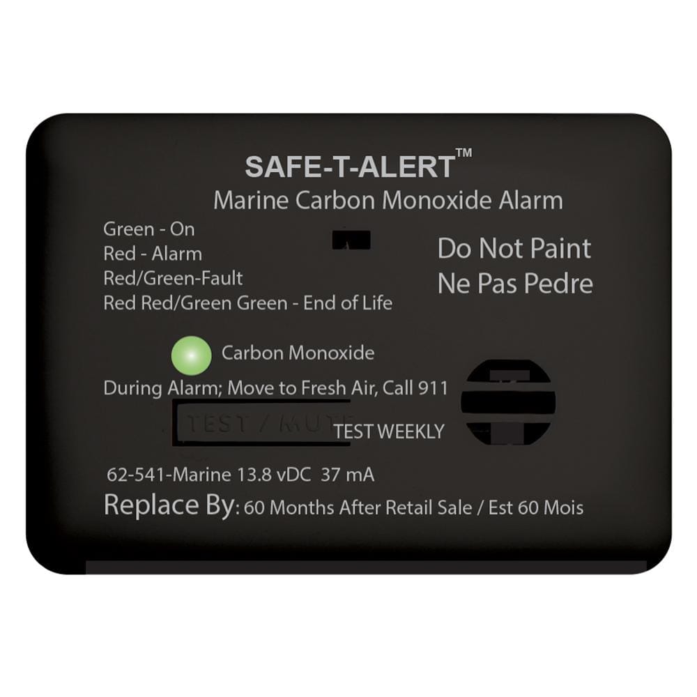 Safe-T-Alert Fume Detectors Safe-T-Alert 62 Series Carbon Monoxide Alarm w/Relay - 12V - 62-541-R-Marine - Surface Mount - Black [62-541-R-MARINE-BL]