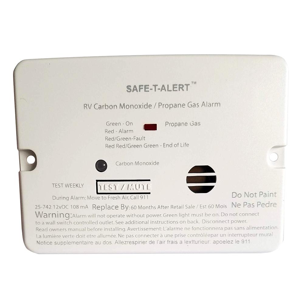 Safe-T-Alert Fume Detectors Safe-T-Alert Combo Carbon Monoxide Propane Alarm - Surface Mount - Mini - White [25-742-WHT]