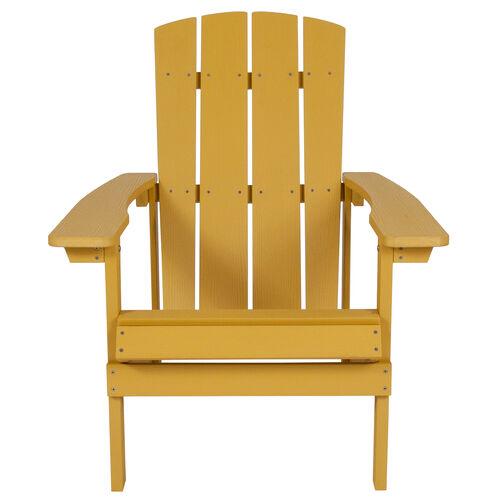 Samuel Norman & Assoc. Furnishings Adirondack Chairs Samuel Norman & Assoc. Furnishings  Yellow Wood Adirondack Chair