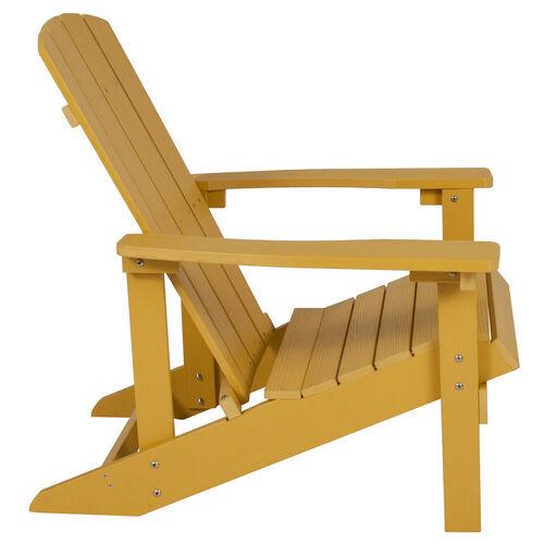 Samuel Norman & Assoc. Furnishings Adirondack Chairs Samuel Norman & Assoc. Furnishings  Yellow Wood Adirondack Chair