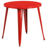 Samuel Norman & Assoc. Furnishings Metal Colorful Table and Chair Sets Samuel Norman & Assoc. Furnishings 30RD Red Metal Set