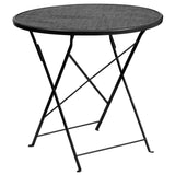 Samuel Norman & Assoc. Furnishings Metal Patio Table and Chair Sets Samuel Norman & Assoc. Furnishings 30RD Black Fold Patio Set