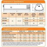 Schwank Commercial Mounted Gas Heaters Schwank - supremeSchwank Natural Gas/Liquid Propane Outdoor Heater - 25000 - 50000 BTU