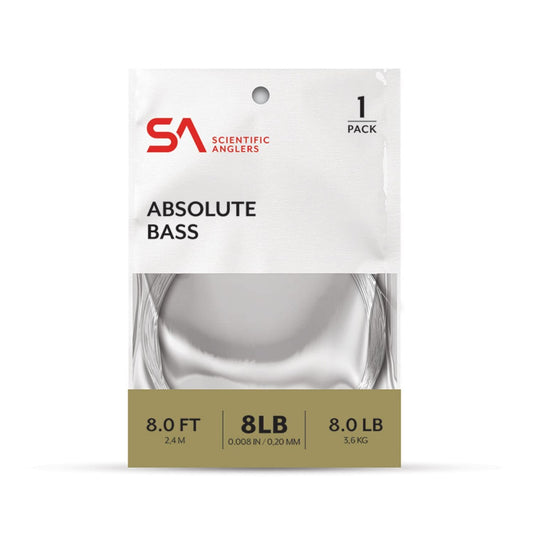 Scientific Angler Fishing : Accessories Sceintific Anglers Absolute Bass 8 ft 10 lb Leader