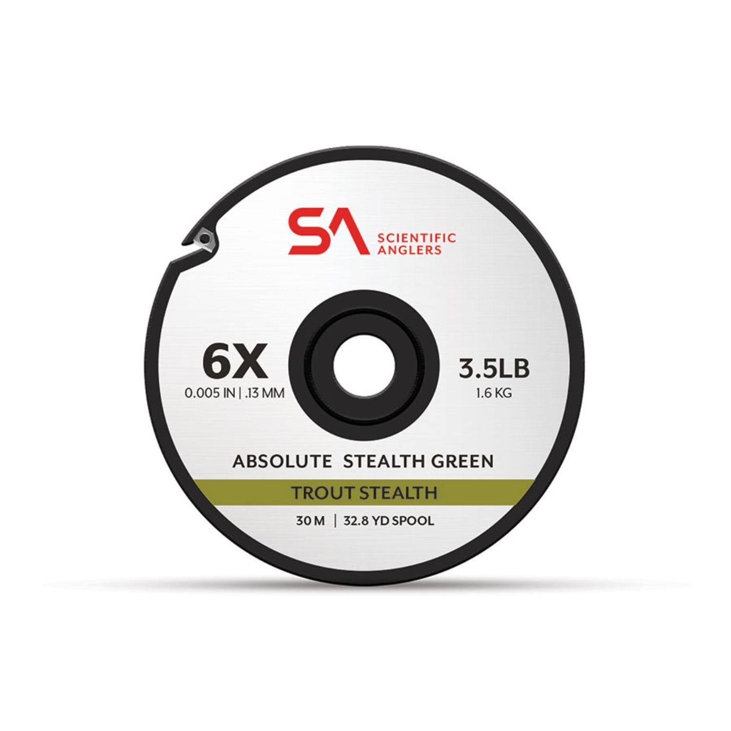 Scientific Angler Fishing : Accessories Scientific Anglers Absolute Trout Stealth Tippet 30M 3X Grn