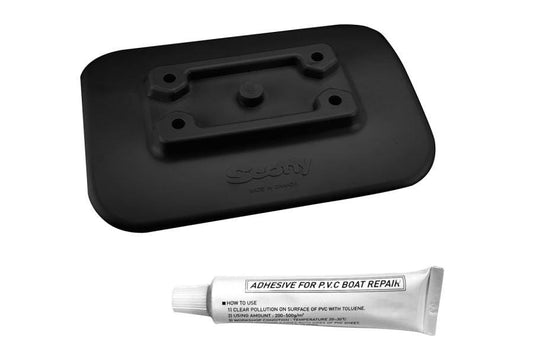 Scotty SeaEagle Accessory Kits Scotty Glue-on Black Mounting Pad w/ Glue