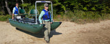 SeaEagle FoldCat Packages Sea Eagle - 375fc FoldCat Pro Angler Guide Pontoon Package Green Hull Fishing Boat ( 375FCK_P )