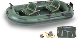SeaEagle Frameless Pontoon Boat Packages OPEN BOX Sea Eagle - 4 Person 10'1" Green Stealth Stalker 10 Inflatable Frameless Fishing Boat Package ( STS10K_P )