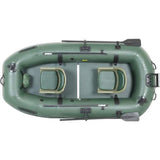 SeaEagle Frameless Pontoon Boat Packages OPEN BOX Sea Eagle - 4 Person 10'1" Green Stealth Stalker 10 Inflatable Frameless Fishing Boat Package ( STS10K_P )