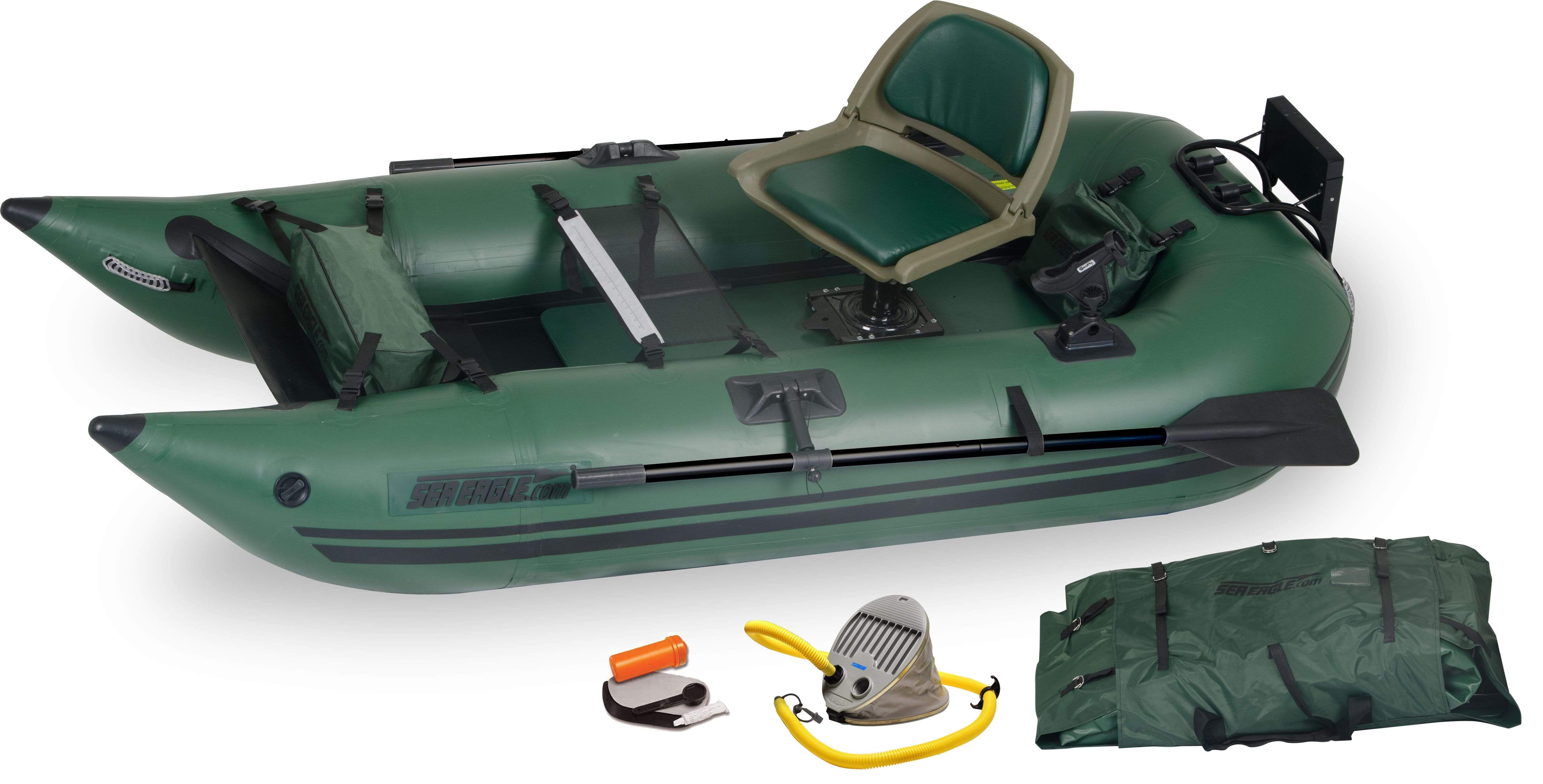 Sea Eagle - 285FPB 1 Person 9' Green Inflatable Pro Framless Pontoon F –  Recreation Outfitters