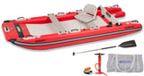 SeaEagle Inflatable Catamaran Deluxe Package Sea Eagle - FASTCAT12 2 Person 12'10" Red Deluxe Inflatable Cataraft Package ( FASTCAT12K_XX )