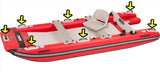 SeaEagle Inflatable Catamaran Sea Eagle - FASTCAT12 2 Person 12'10" Red Deluxe Inflatable Cataraft Package ( FASTCAT12K_XX )