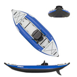 SeaEagle Inflatable Kayak Sea Eagle - 300X 1 Person 9'10" White/Blue Inflatable Explorer Pro Kayak Package ( 300XK_P )