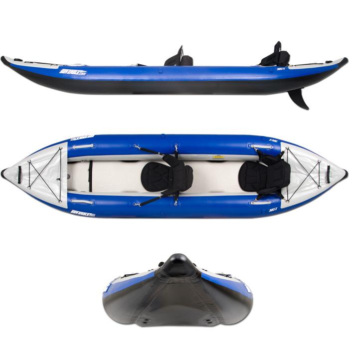 Sea Eagle - 380X Deluxe 3 Person 12'6 White/Blue Inflatable Explorer –  Recreation Outfitters